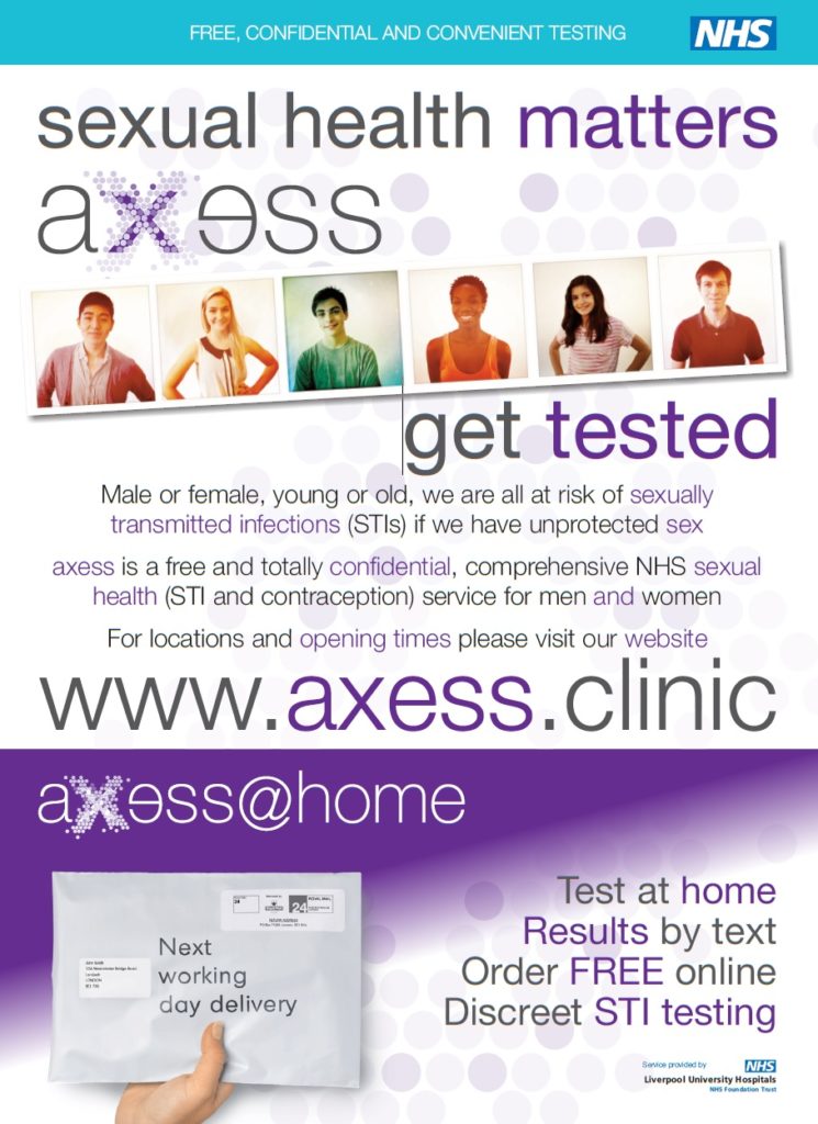 sexual health testing at home information poster