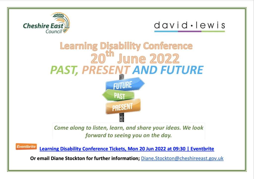 Disability Learning Conference information poster